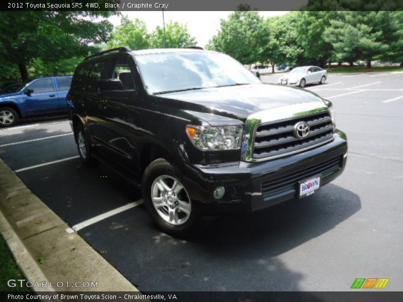 Black / Graphite Gray 2012 Toyota Sequoia SR5 4WD