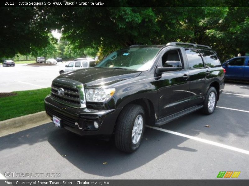 Black / Graphite Gray 2012 Toyota Sequoia SR5 4WD