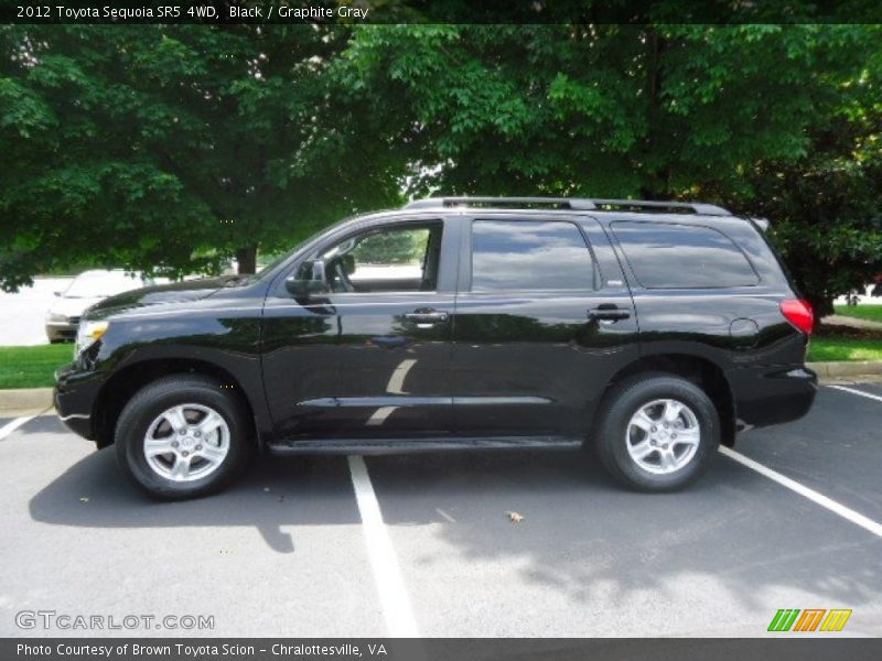 Black / Graphite Gray 2012 Toyota Sequoia SR5 4WD