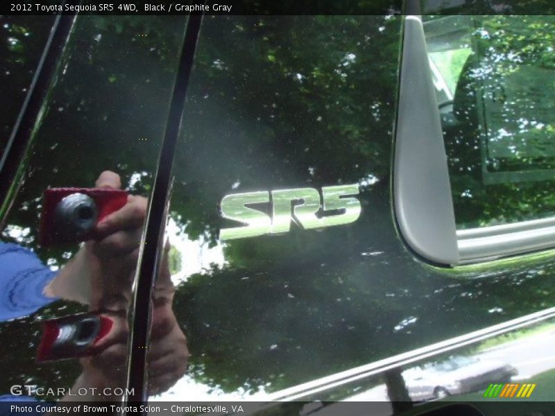Black / Graphite Gray 2012 Toyota Sequoia SR5 4WD