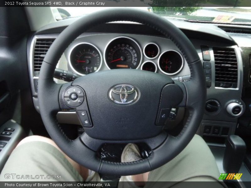 Black / Graphite Gray 2012 Toyota Sequoia SR5 4WD