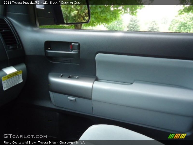 Black / Graphite Gray 2012 Toyota Sequoia SR5 4WD