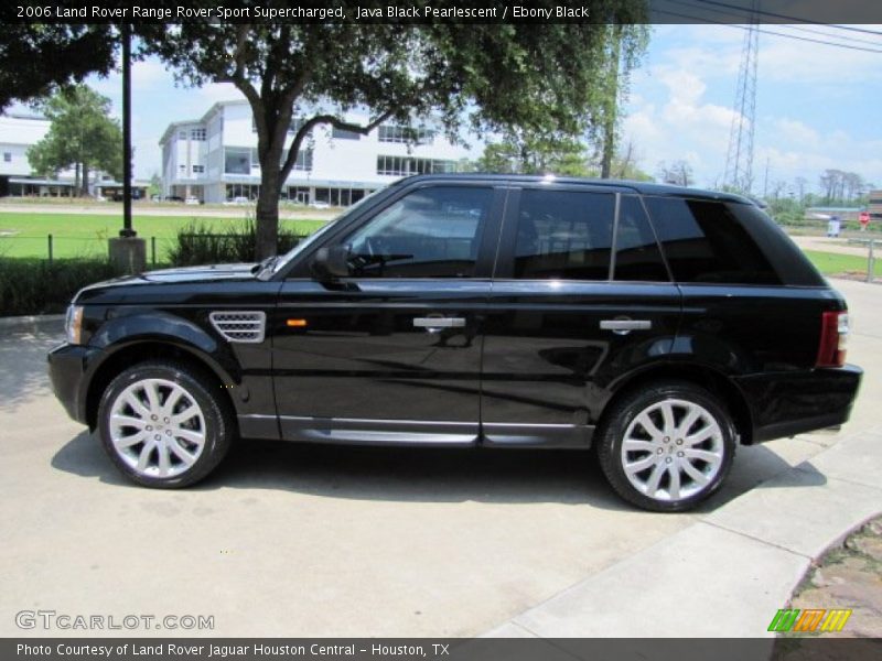 Java Black Pearlescent / Ebony Black 2006 Land Rover Range Rover Sport Supercharged