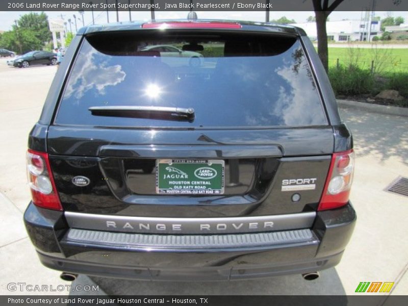 Java Black Pearlescent / Ebony Black 2006 Land Rover Range Rover Sport Supercharged