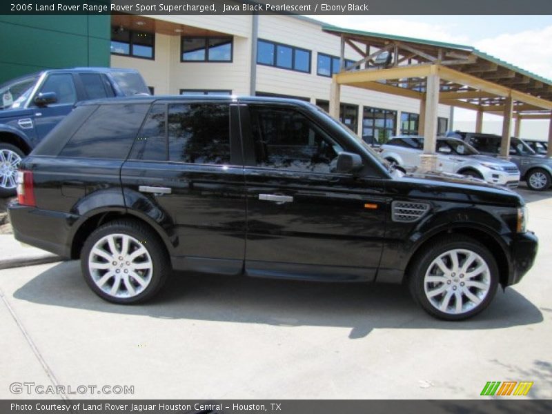 Java Black Pearlescent / Ebony Black 2006 Land Rover Range Rover Sport Supercharged