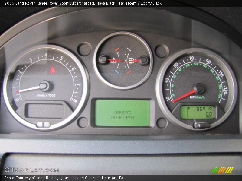 Java Black Pearlescent / Ebony Black 2006 Land Rover Range Rover Sport Supercharged