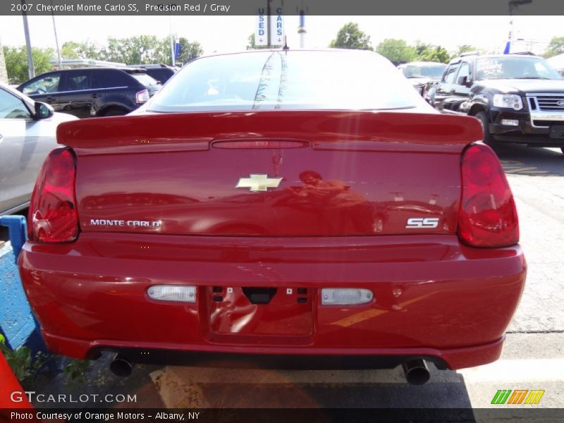 Precision Red / Gray 2007 Chevrolet Monte Carlo SS