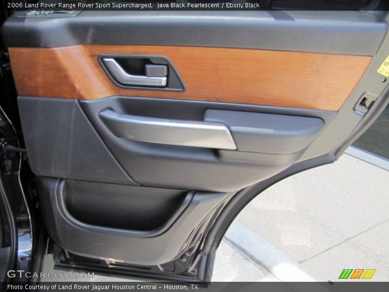 Java Black Pearlescent / Ebony Black 2006 Land Rover Range Rover Sport Supercharged