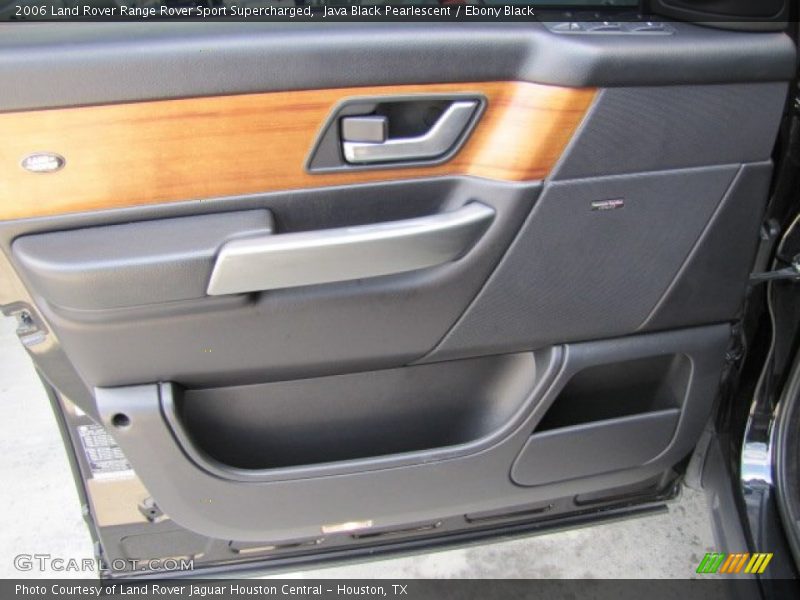 Java Black Pearlescent / Ebony Black 2006 Land Rover Range Rover Sport Supercharged