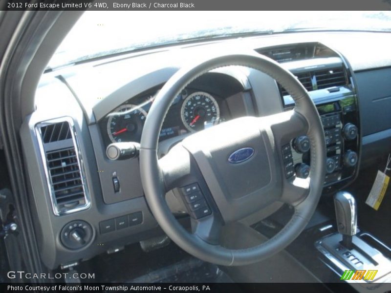 Ebony Black / Charcoal Black 2012 Ford Escape Limited V6 4WD