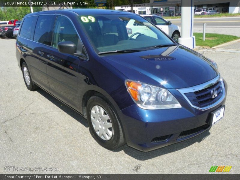 Bali Blue Pearl / Gray 2009 Honda Odyssey LX