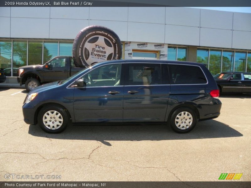 Bali Blue Pearl / Gray 2009 Honda Odyssey LX