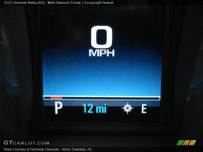 White Diamond Tricoat / Cocoa/Light Neutral 2013 Chevrolet Malibu ECO