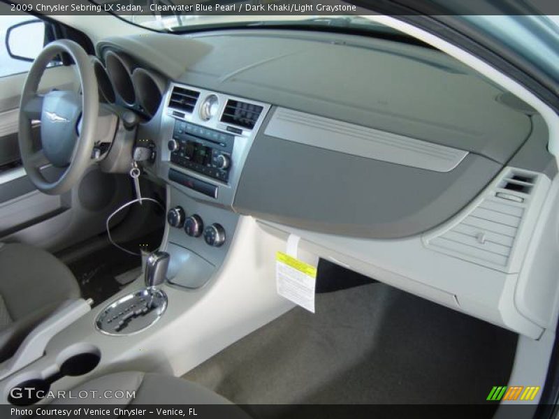 Clearwater Blue Pearl / Dark Khaki/Light Graystone 2009 Chrysler Sebring LX Sedan