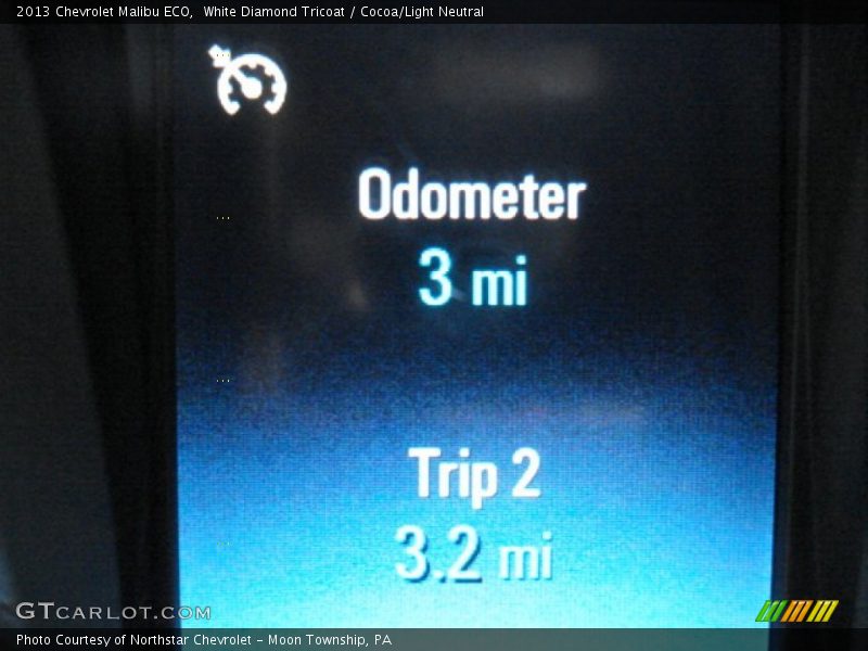 White Diamond Tricoat / Cocoa/Light Neutral 2013 Chevrolet Malibu ECO