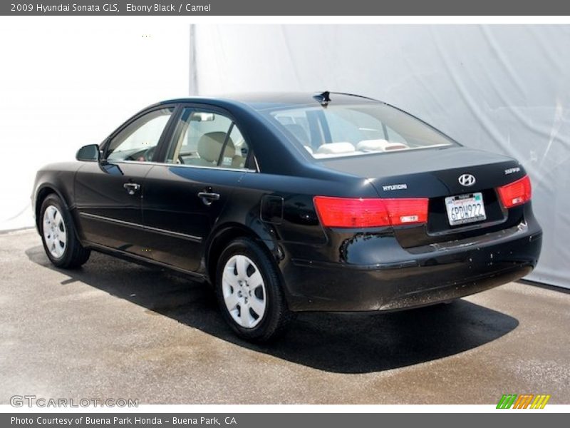 Ebony Black / Camel 2009 Hyundai Sonata GLS