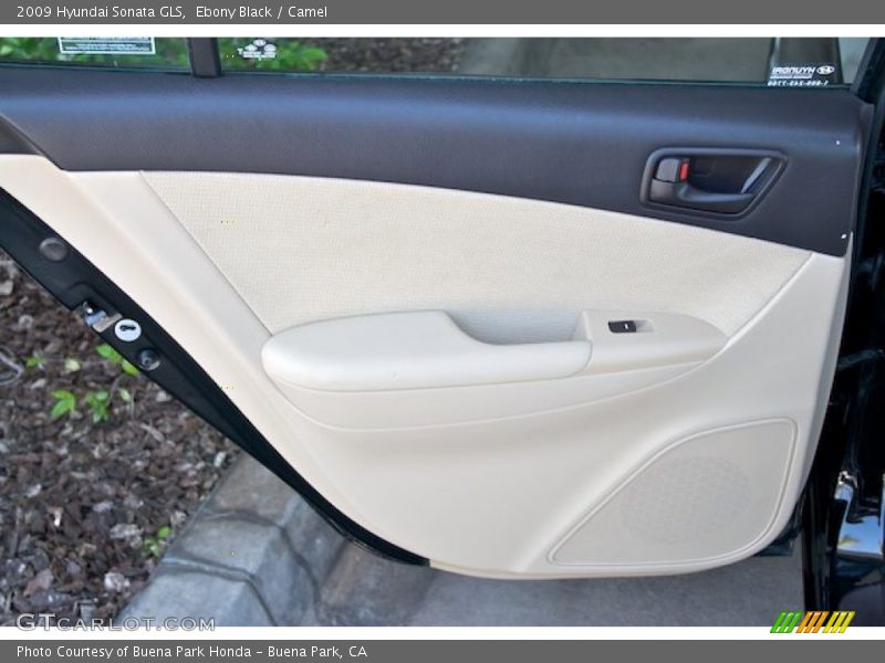 Ebony Black / Camel 2009 Hyundai Sonata GLS