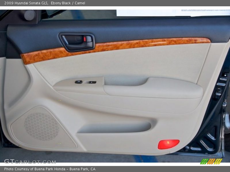 Ebony Black / Camel 2009 Hyundai Sonata GLS