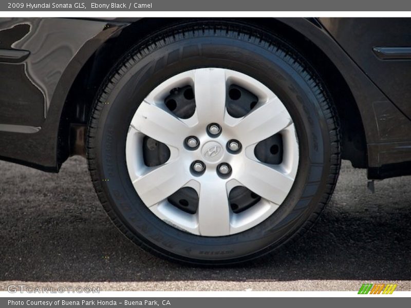 Ebony Black / Camel 2009 Hyundai Sonata GLS
