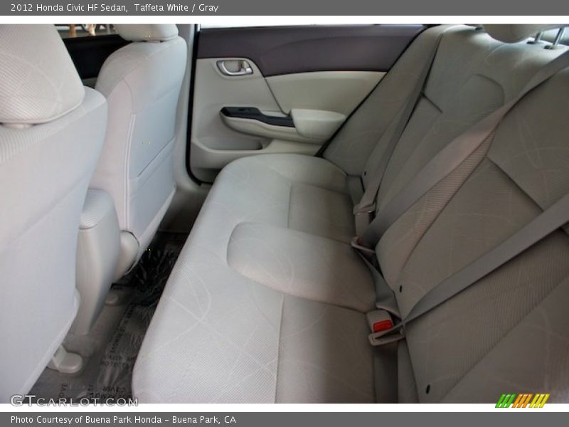 Taffeta White / Gray 2012 Honda Civic HF Sedan