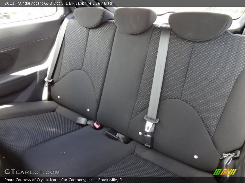 Dark Sapphire Blue / Black 2011 Hyundai Accent GS 3 Door