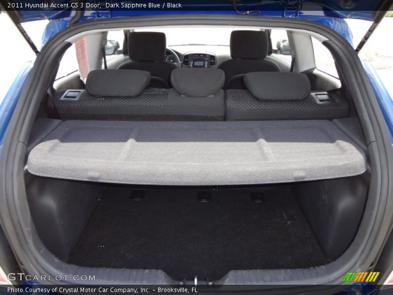Dark Sapphire Blue / Black 2011 Hyundai Accent GS 3 Door