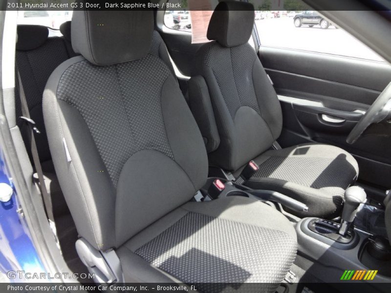 Dark Sapphire Blue / Black 2011 Hyundai Accent GS 3 Door