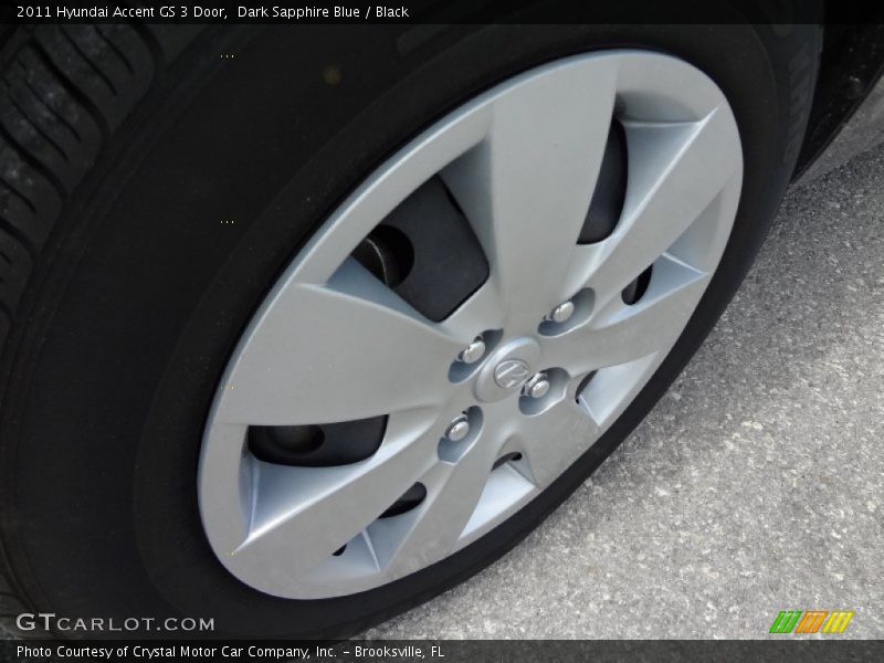 Dark Sapphire Blue / Black 2011 Hyundai Accent GS 3 Door