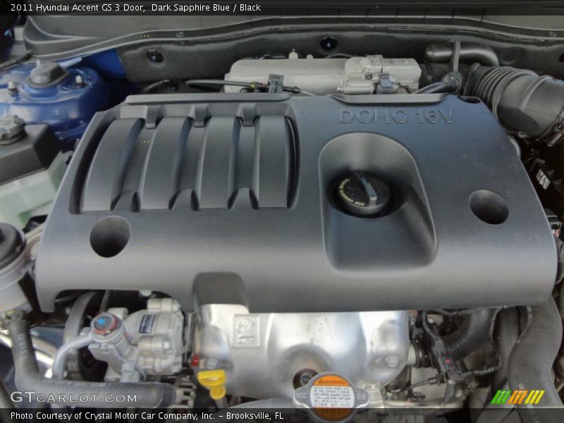 Dark Sapphire Blue / Black 2011 Hyundai Accent GS 3 Door