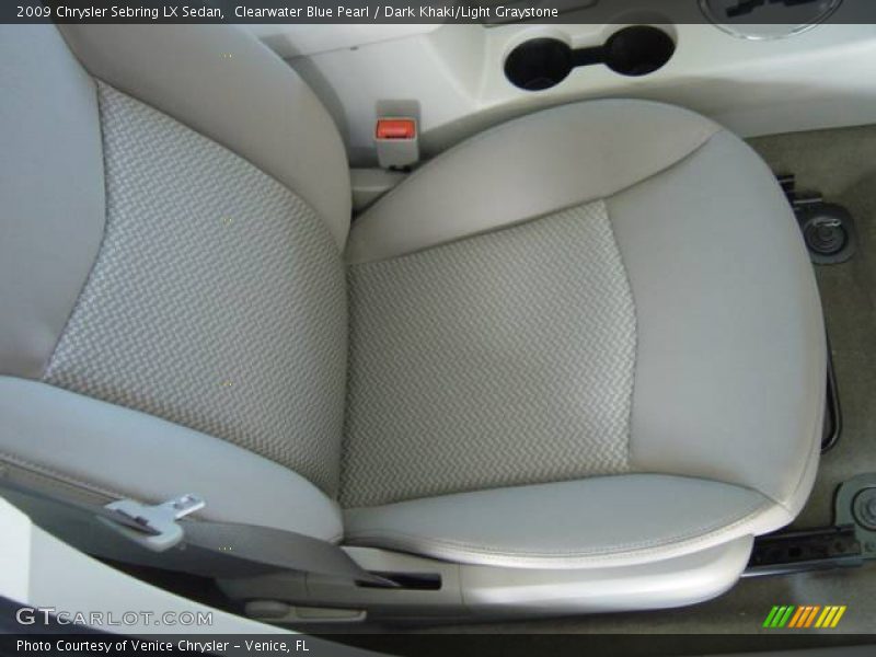 Clearwater Blue Pearl / Dark Khaki/Light Graystone 2009 Chrysler Sebring LX Sedan