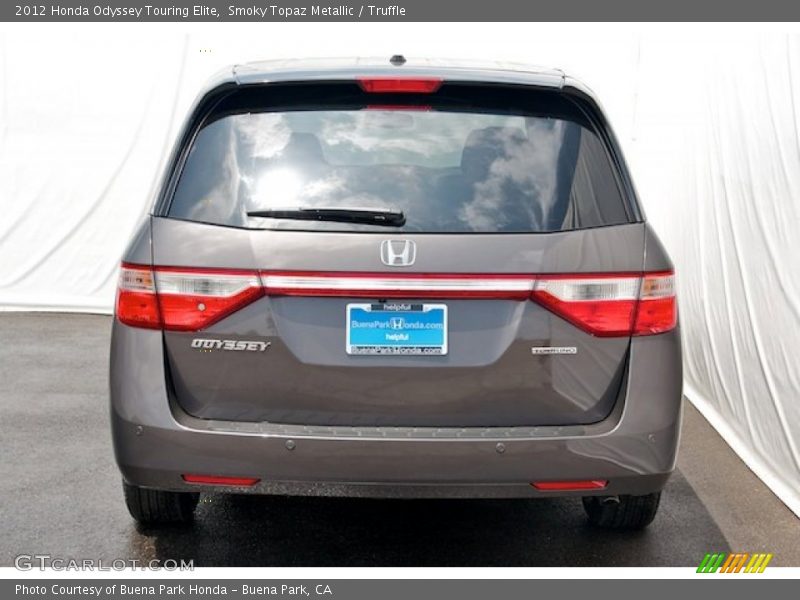 Smoky Topaz Metallic / Truffle 2012 Honda Odyssey Touring Elite