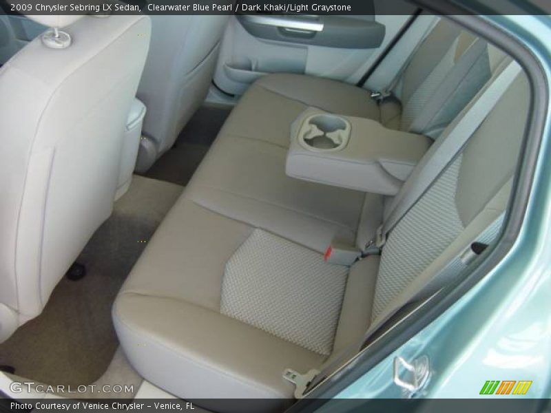 Clearwater Blue Pearl / Dark Khaki/Light Graystone 2009 Chrysler Sebring LX Sedan