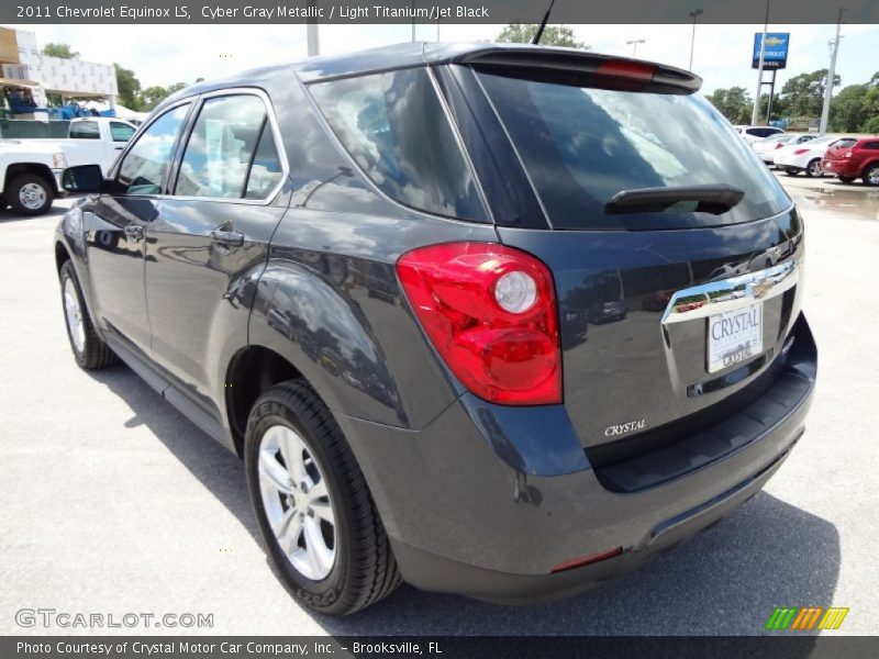 Cyber Gray Metallic / Light Titanium/Jet Black 2011 Chevrolet Equinox LS