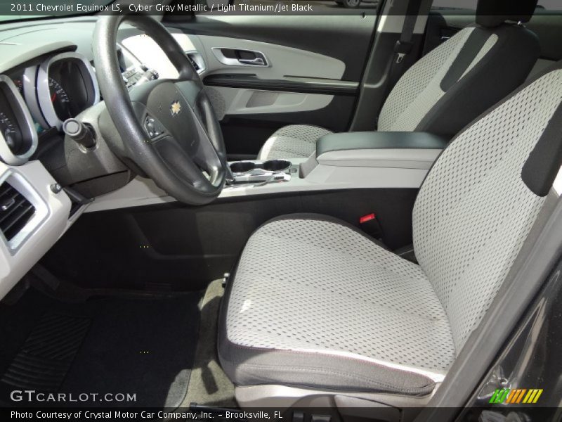 Cyber Gray Metallic / Light Titanium/Jet Black 2011 Chevrolet Equinox LS