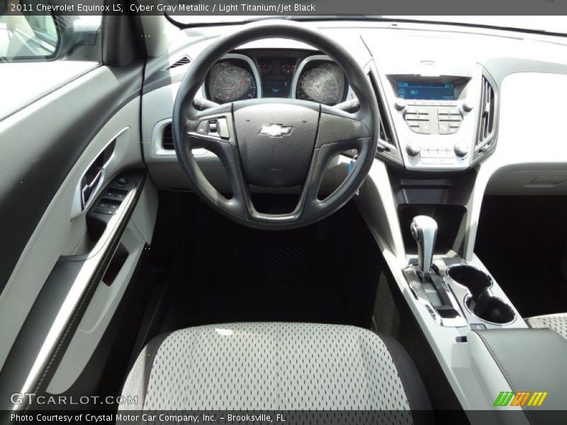 Cyber Gray Metallic / Light Titanium/Jet Black 2011 Chevrolet Equinox LS