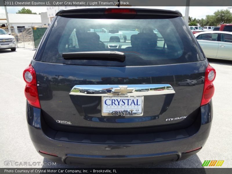 Cyber Gray Metallic / Light Titanium/Jet Black 2011 Chevrolet Equinox LS