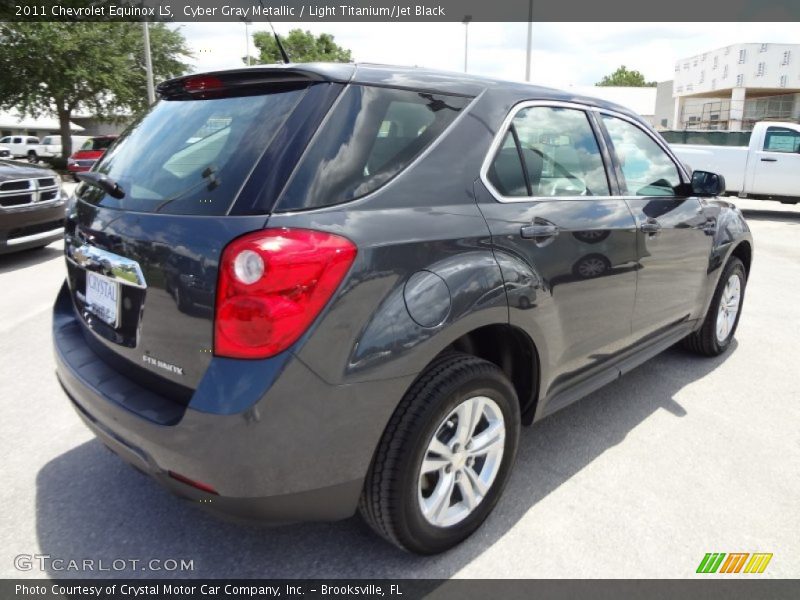 Cyber Gray Metallic / Light Titanium/Jet Black 2011 Chevrolet Equinox LS