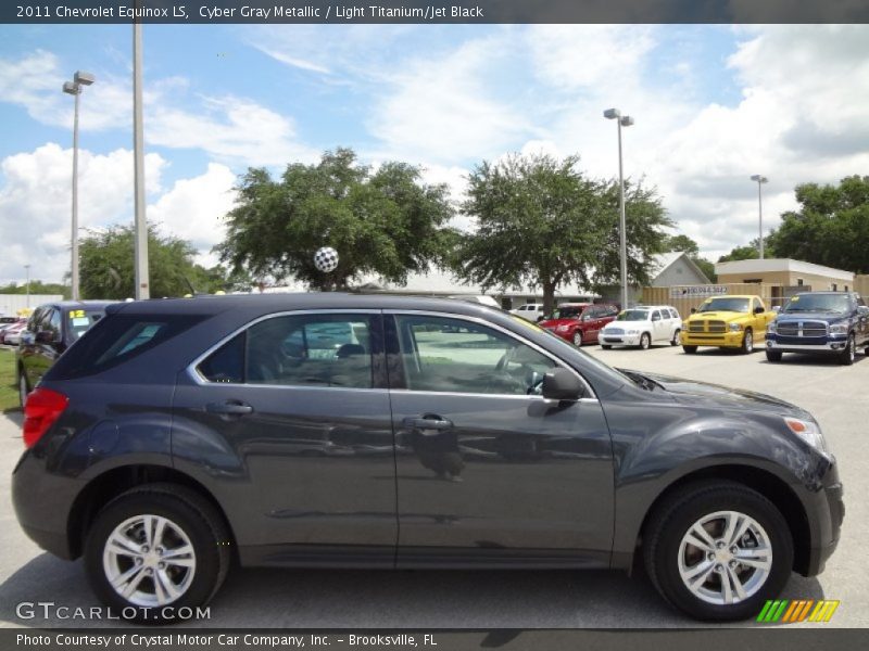 Cyber Gray Metallic / Light Titanium/Jet Black 2011 Chevrolet Equinox LS