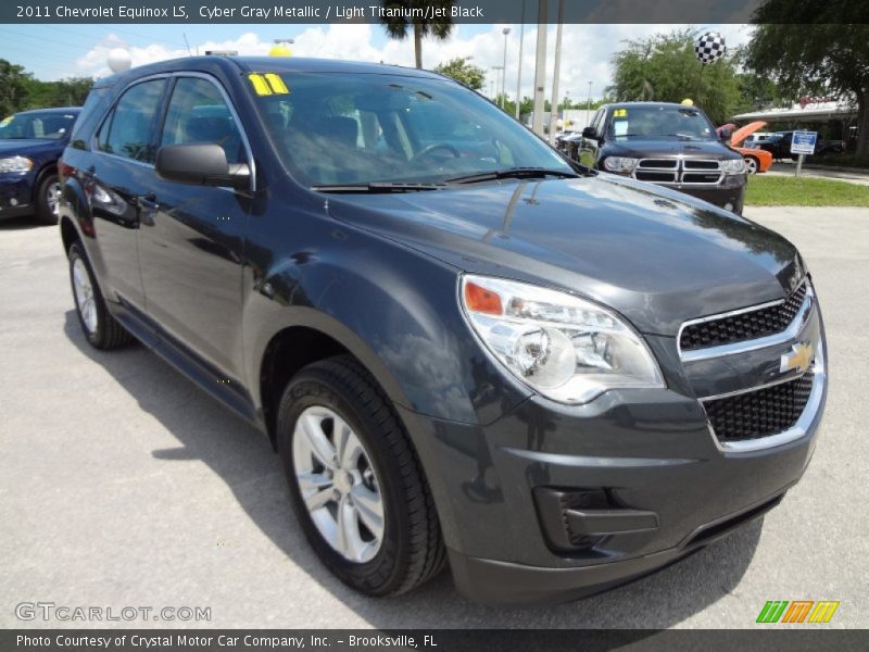 Cyber Gray Metallic / Light Titanium/Jet Black 2011 Chevrolet Equinox LS
