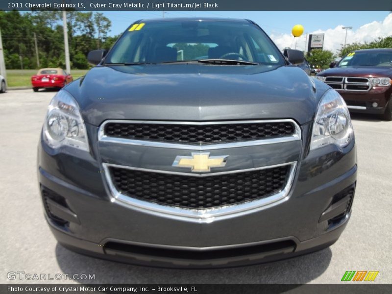 Cyber Gray Metallic / Light Titanium/Jet Black 2011 Chevrolet Equinox LS