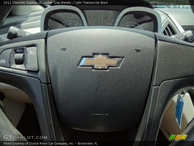 Cyber Gray Metallic / Light Titanium/Jet Black 2011 Chevrolet Equinox LS