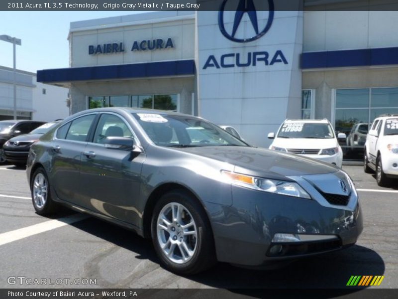 Grigio Gray Metallic / Taupe Gray 2011 Acura TL 3.5 Technology