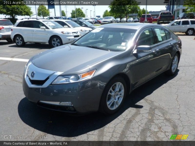 Grigio Gray Metallic / Taupe Gray 2011 Acura TL 3.5 Technology