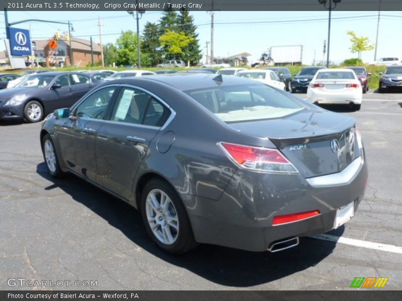Grigio Gray Metallic / Taupe Gray 2011 Acura TL 3.5 Technology