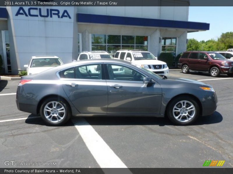 Grigio Gray Metallic / Taupe Gray 2011 Acura TL 3.5 Technology