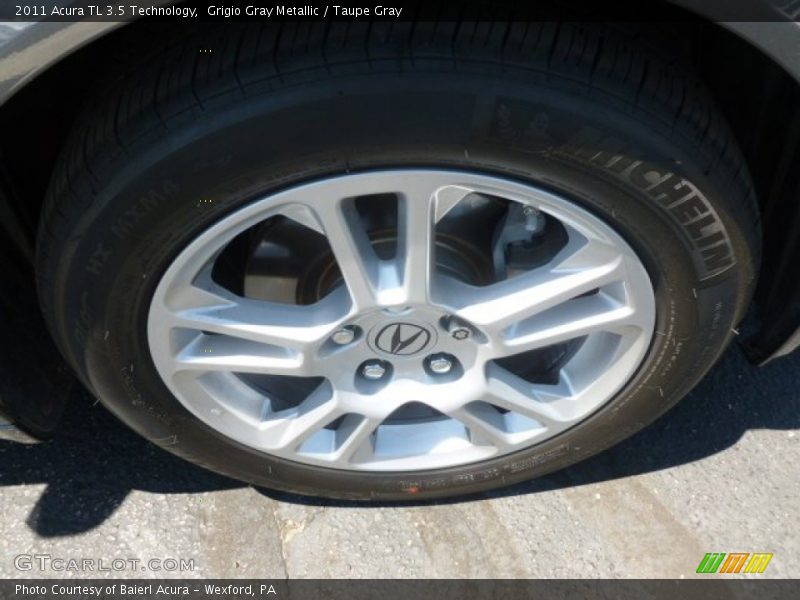 Grigio Gray Metallic / Taupe Gray 2011 Acura TL 3.5 Technology