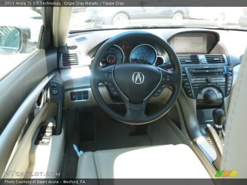 Grigio Gray Metallic / Taupe Gray 2011 Acura TL 3.5 Technology