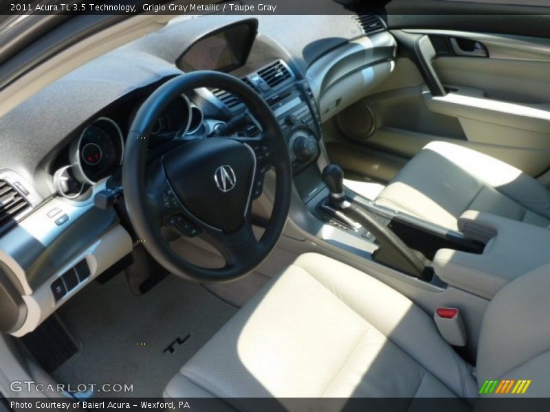 Grigio Gray Metallic / Taupe Gray 2011 Acura TL 3.5 Technology