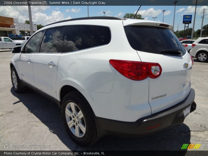 Summit White / Dark Gray/Light Gray 2009 Chevrolet Traverse LT