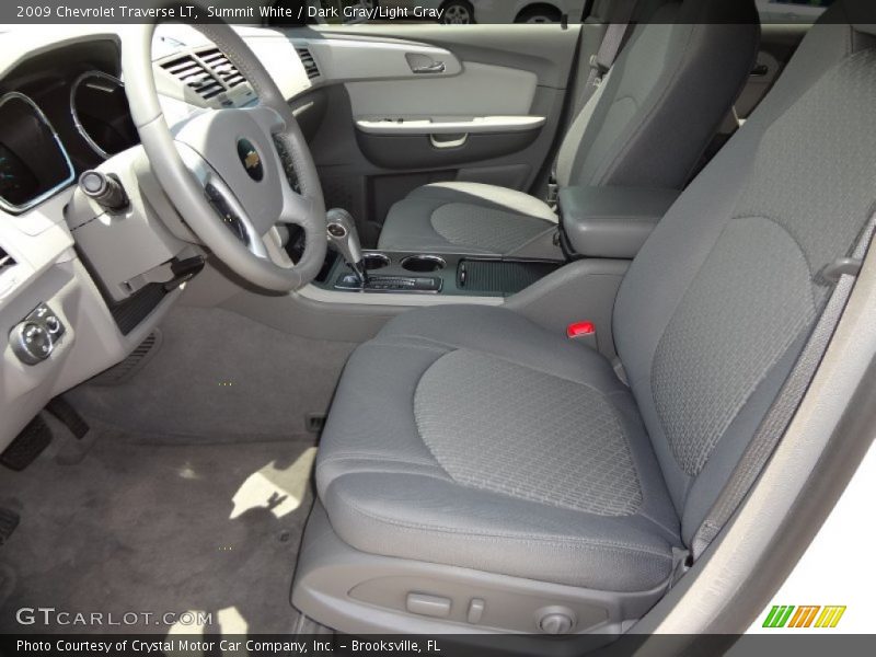 Summit White / Dark Gray/Light Gray 2009 Chevrolet Traverse LT